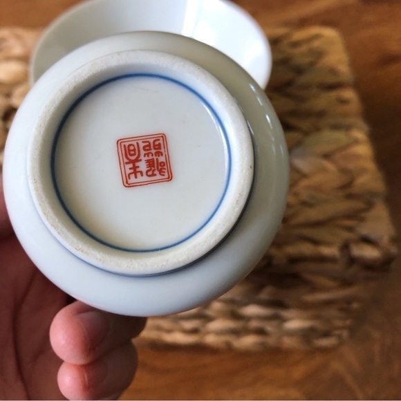 Japanese koi fish ceramic drink and noodle bowl set - Picture 3 of 6